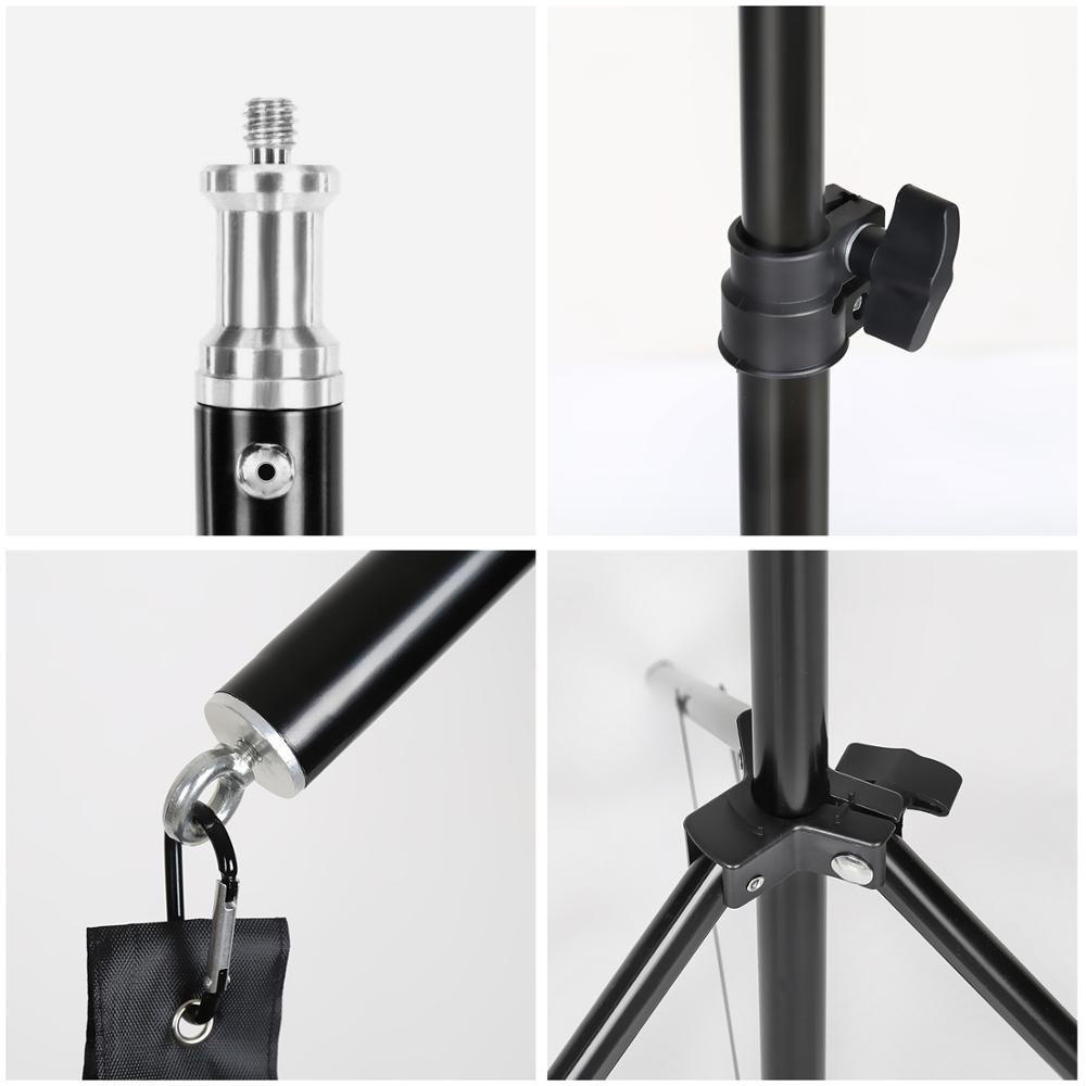 Photo Studio 58W Softbox Kit Photographic Lighting Kit Camera Photo Accessories 3 Light Stand one Softbox for Camera Photograph