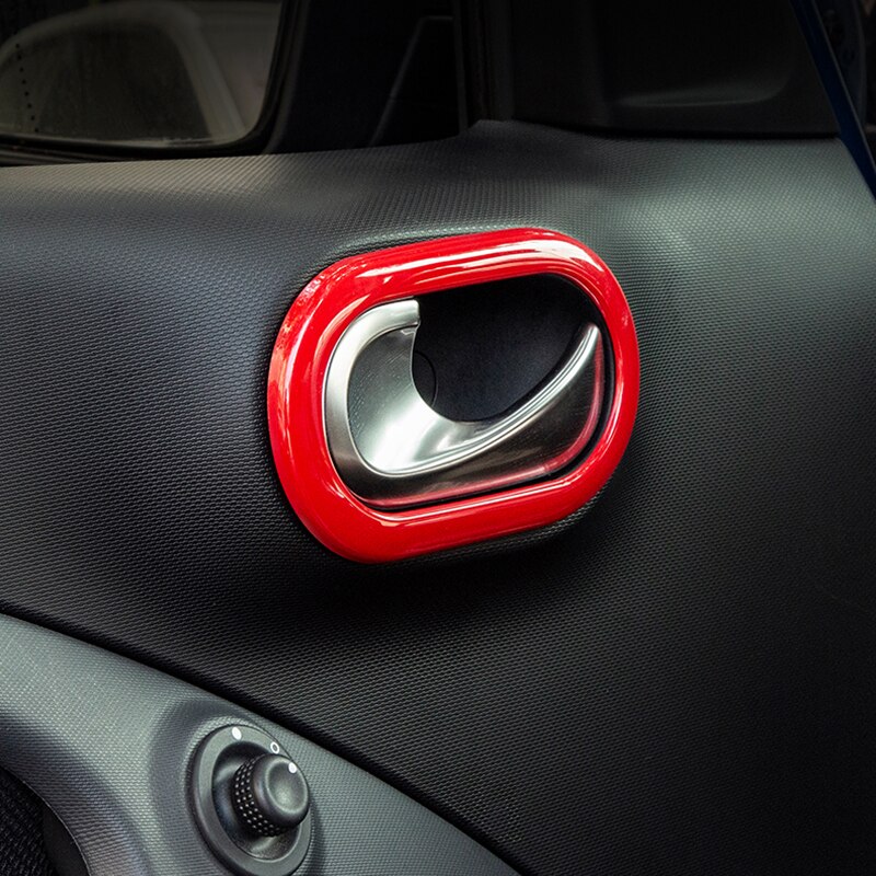 Car inner door bowl Decorative shell cover For Smart Fortwo Forfour 453 car accessories interior styling Modification Sticker