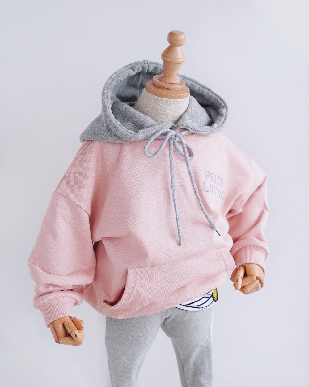 Vader/moeder/kind familie bijpassende outfits hoodies sweatshirts met zakken familielook kleding met capuchon vader moeder dochter kleding