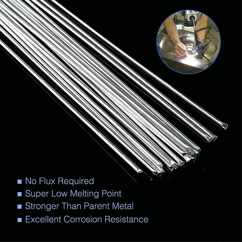 50 Pack Solution Welding Flux-Cored Rods Welding Rods 50cm Universal Low Temperature Copper Aluminum Welding Cored Wire