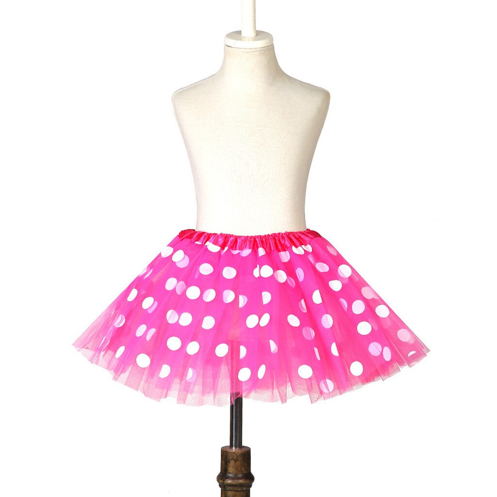 2020 Dot Tutu Del Pannello Esterno Dei Bambini Delle Ragazze di Polka Del Merletto di Ballo Del Tutu Del Pannello Esterno per La Ragazza di Tulle Del Pannello Esterno di Balletto Abiti Costume Della Ragazza Tutu gonne per Bambini: C
