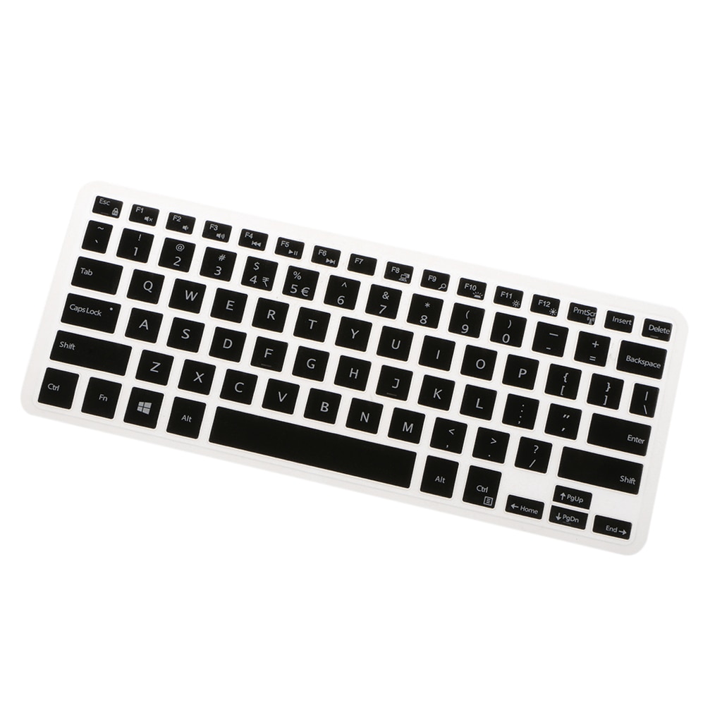 English Silicone Keyboard Skin Cover for Dell XPS13 9350/9360 Black