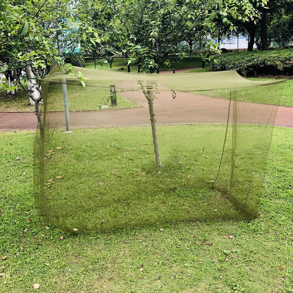 Draagbare outdoor reis kampeernetten mesh klamboe voor binnen en buiten tuin kamperen klamboe: Default Title