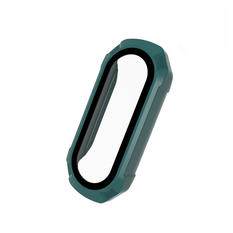 Funda protectora de pantalla para Xiaomi Mi band 5, 6 y 4, funda protectora de cobertura completa, accesorios para Mi band 6 y 4: green