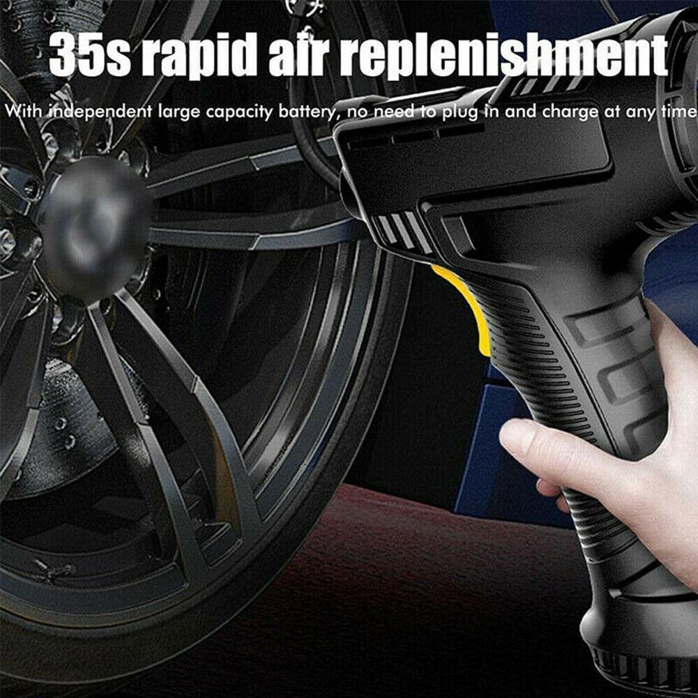 120W Rechargeable Air Compressor Wireless Inflatable Pump Portable Air Pump Car Tire Inflator Digital For Car Bicycle Balls