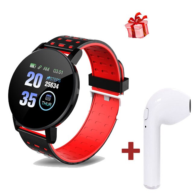 Montre connectée Y20 pour hommes, entièrement tactile, prise en charge des appels Bluetooth, moniteur de fréquence cardiaque, pour téléphone Android IOS PK G20: 119 Plus Red Add i7