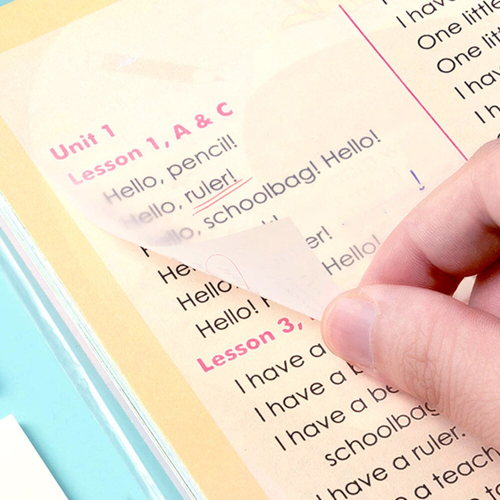 Transparent Stick Notes Paper Student Stationery Office Transparent Sticky Simple Note Paper