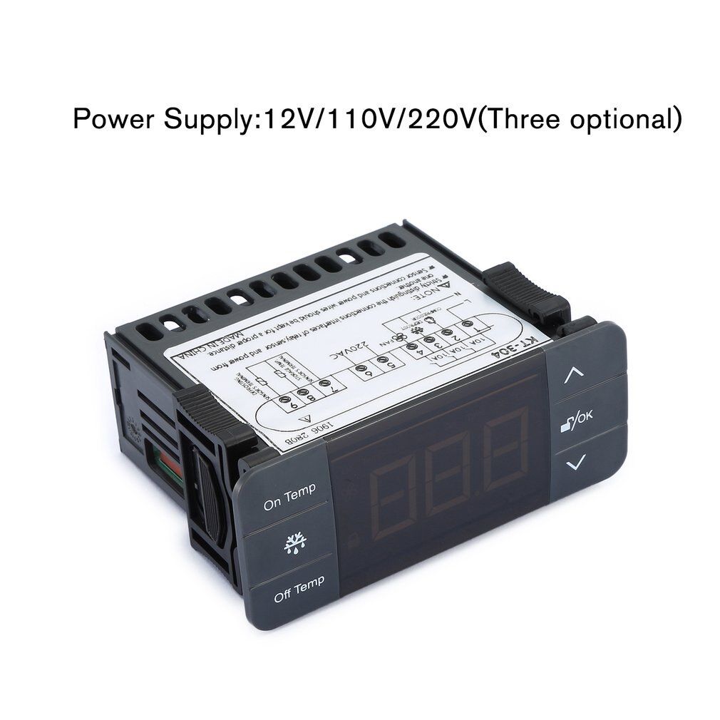 KT-304 Digitale Temperatuurregelaar Thermoregulator Thermostaat Thermokoppel Sensor Met Koeling Ontdooien Ventilator Functie
