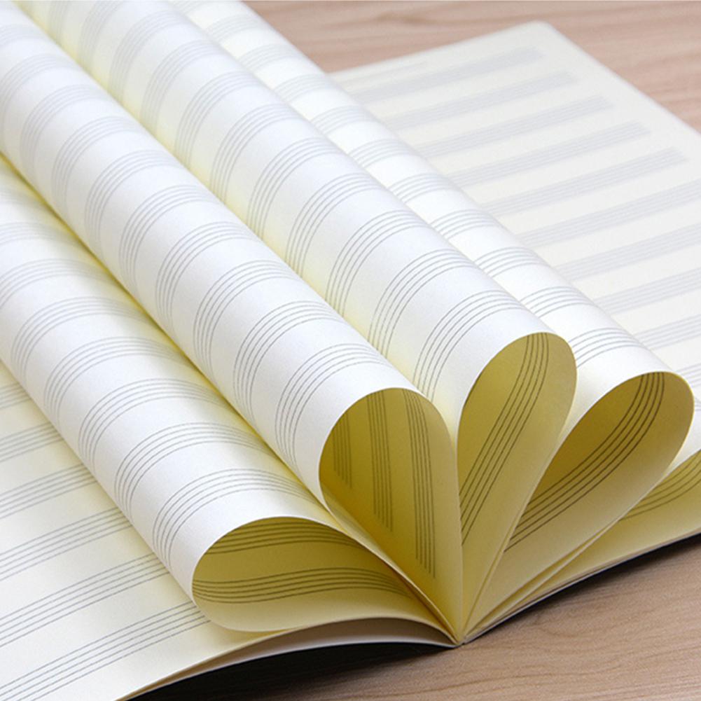 18 Sheets Music Practice Notebook Piano Violin Book Universal Five-line Notebook Music Books Random Pattern
