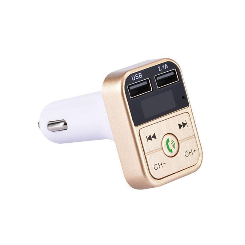 Car Kit Handsfree Wireless Bluetooth FM Transmitter LCD MP3 Player USB Charger 2.1A Car Accessories Handsfree Auto