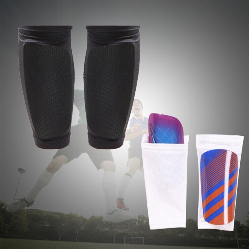 1 paar Fußball Schutzhülle Socken Mit Tasche Fußball Shin Pads Bein Ärmeln Unterstützung Shin Schutz Erwachsene Kinder Socken NEUE!