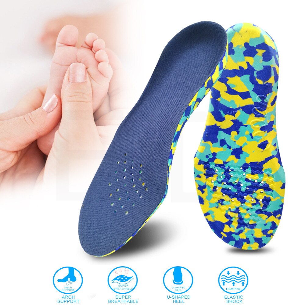 Eid børn børn orthotics indlægssåler korrektionspleje værktøj til børn flad fod svangstøtte ortopædiske indlægssåler sportssko puder