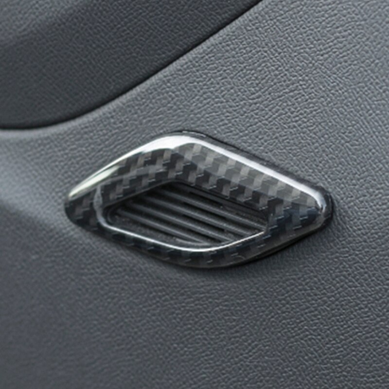 ABS Stereo hoparlör ses hoparlör ses kalıp kapak kiti Trim karbon Fiber bakır için Chevrolet Camaro 16-20