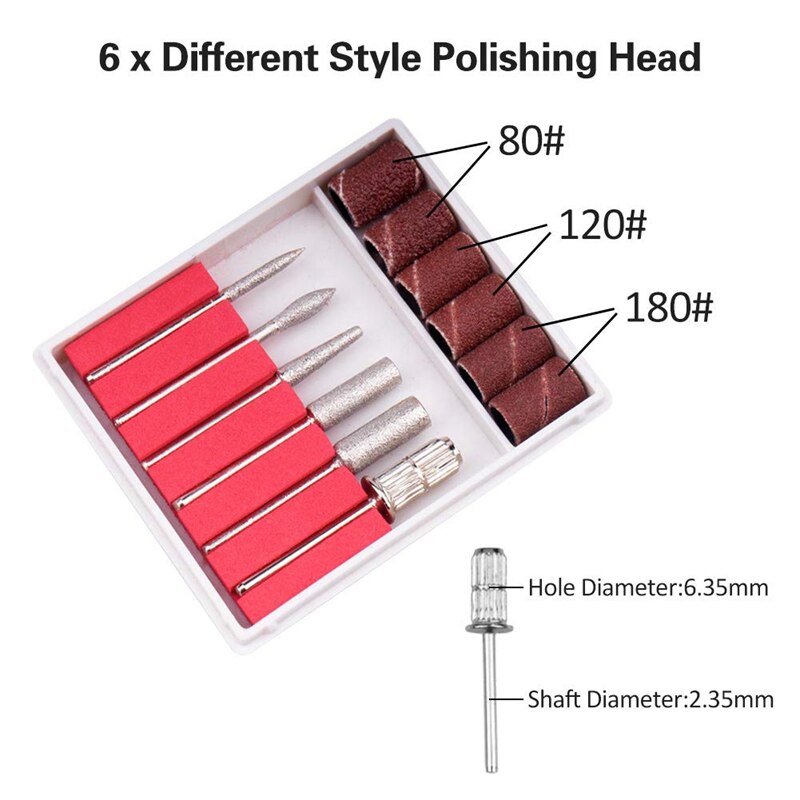 Electric Micro-Engraver Pen Mini Diy Vibro Engraving Tool Kit For Metal Glass Ceramic Plastic Wood Jewelry With 6 Polishing Head
