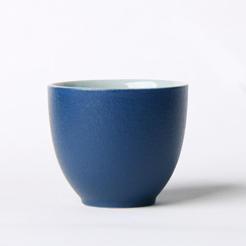 Ceramic Porcelain Tea Cup Teaware Kung Fu Tea Set Teacup Japanese Kiln Changed Tea Cup Set Tea Set Cup Kungfu Tea Set: Fog blue