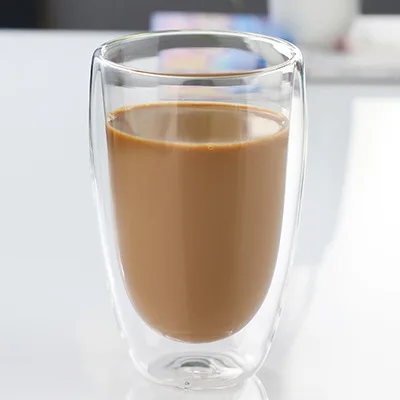 5 maten dubbelwandige geïsoleerde glazen beker heldere espresso koffiemokken handgemaakte biermok thee melkglas whisky glazen kopjes drinkgerei: YELLOW