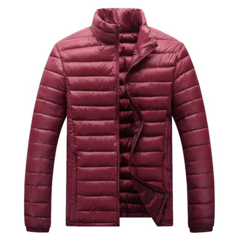 Plus Size 5XL autunno inverno uomo piumino ultraleggero giacca antivento portatile giacca da Trekking in poliestere