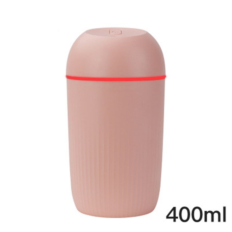 Portable 300ml Humidifier USB Ultrasonic Dazzle Cup Aroma Diffuser Cool Mist Maker Air Humidifier Purifier with Romantic Light: B-pink