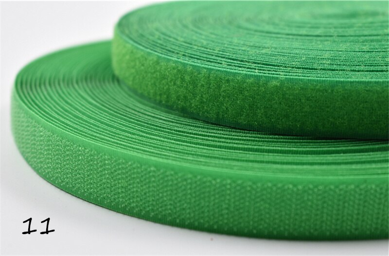 2cm 24m par krog og løkke selvklæbende tape velcro fleksible wrap sko tøj tape nylon sy på trykknapper: 11 24m par
