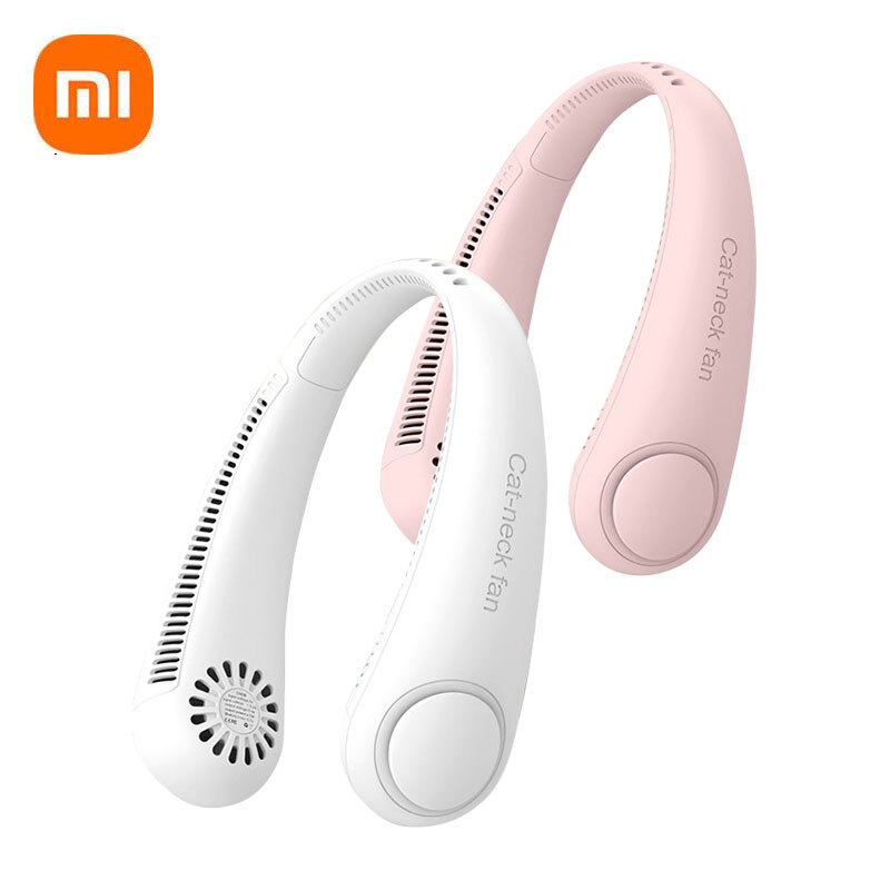 XIAOMI MIJIA Fan Blattloser Ventilator Blattloser Neck Fan Usb Lade Faul Stumm Mini Hängen Neck Kleine Fan Lüfter Dehnbar