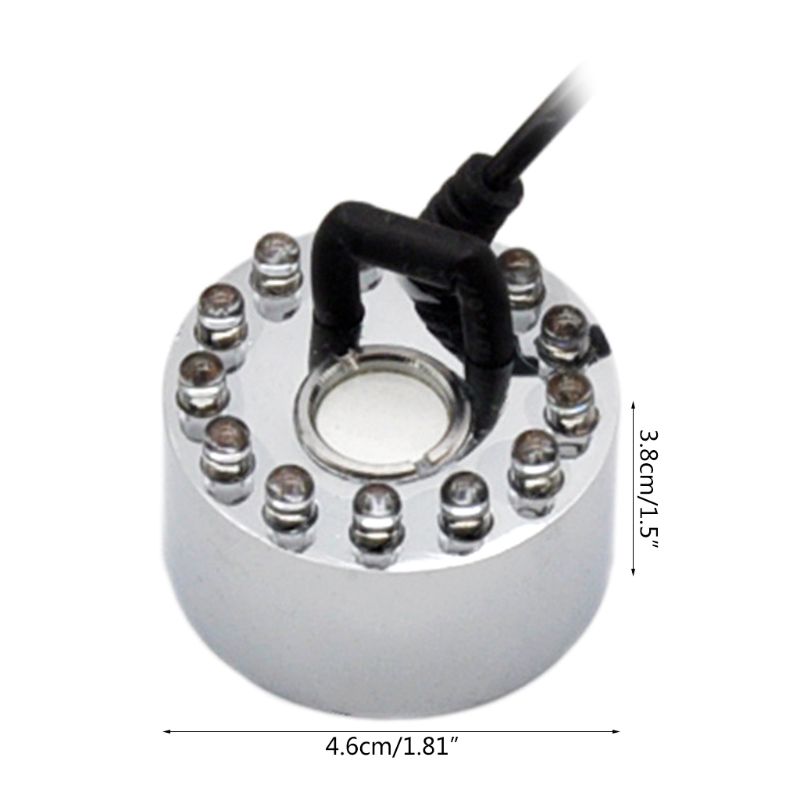 Ultrasonic Mist Maker Generator Fogger Nebulizer Water Fountain Pond 12 LED Atomizer Air Humidifier US/UK/EU/AU Plug U1JE