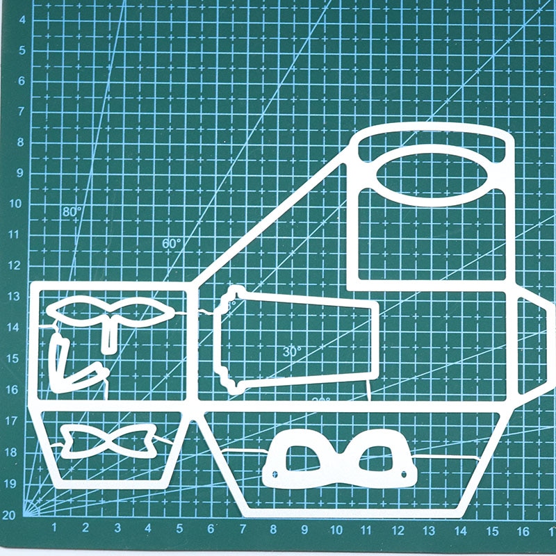 Draagbare doos sjabloon metalen snijmallen voor doe-het-zelf scrapbooking papier kaart knutselen reliëfmallen