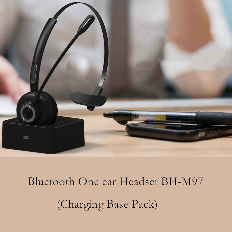 Kantoor Draadloze Headset Trucker Bluetooth Headset voor Mobiele Telefoon Bellen CVC6.0 Noise Cancelling Ondersteunt A2dp Muziek