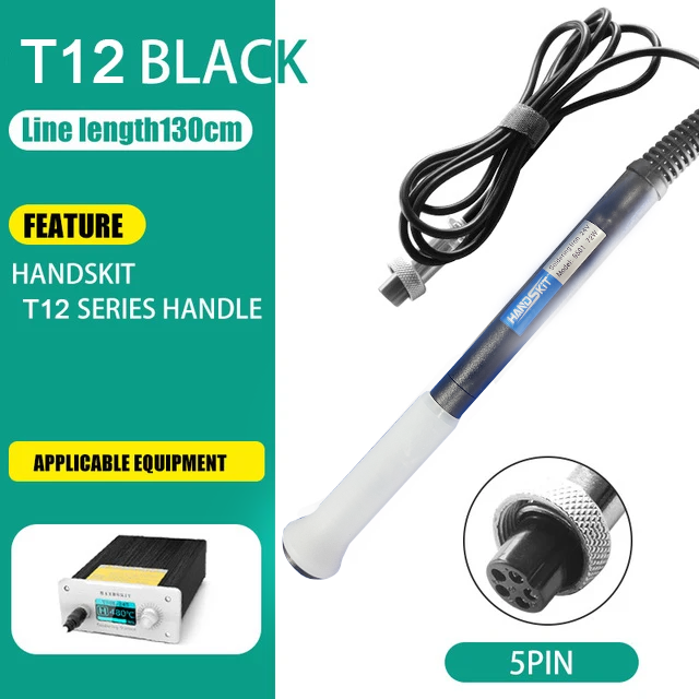 Soldering Station Handle For T12 ,JBC 210 245 115 Soldering Station Handle ,Handle Compatible Samme Model Soldering Tips: black