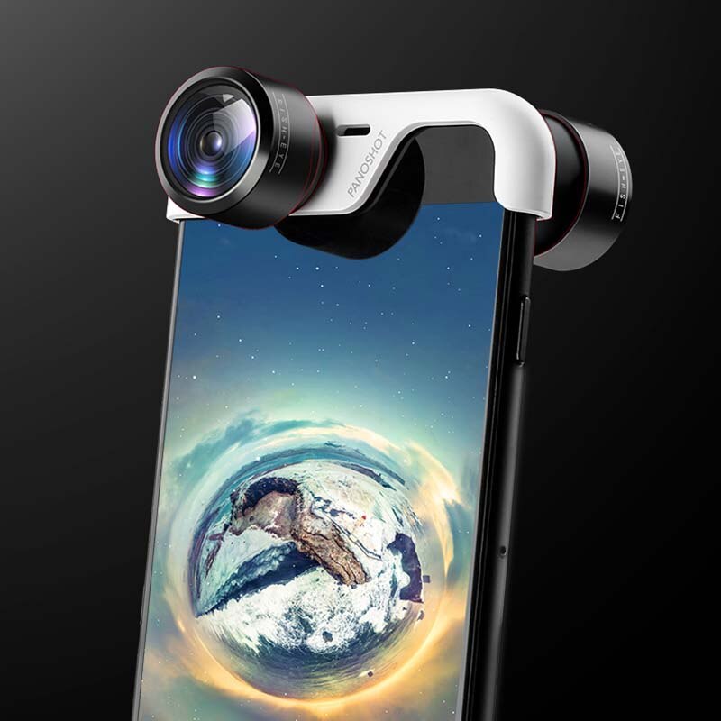 Objectif de caméra panoramique 360 degrés pour téléphone 7/8/7 Plus/8 Plus/6/6 S/6 Plus/6 S Plus vue complète double lentille téléphone Panorama