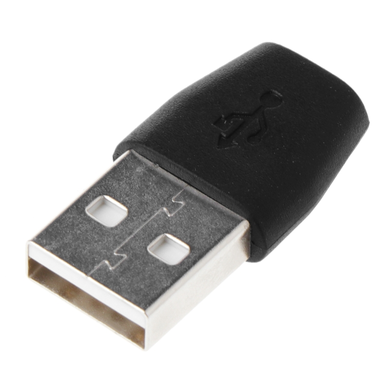 USB 2.0 mikro USB męski Adapter żeński konwerter do przesyłania danych i ładowania R9UA: Black