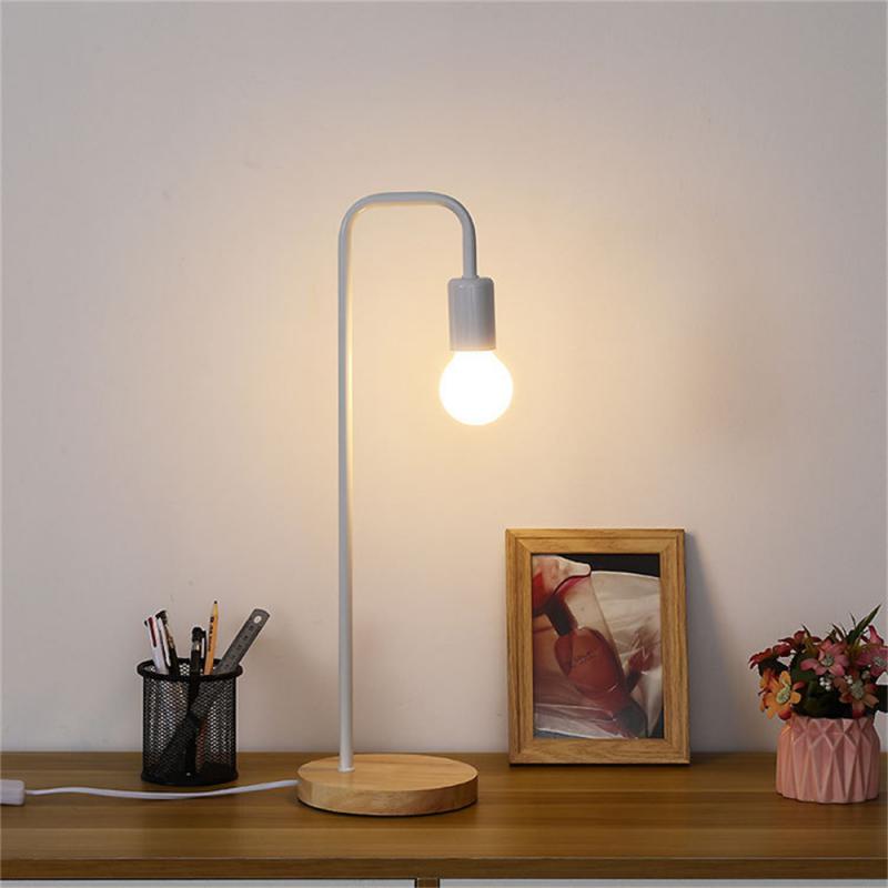 Nordisk bordlampe sort/hvid loft vintage skrivebor... – Vicedeal