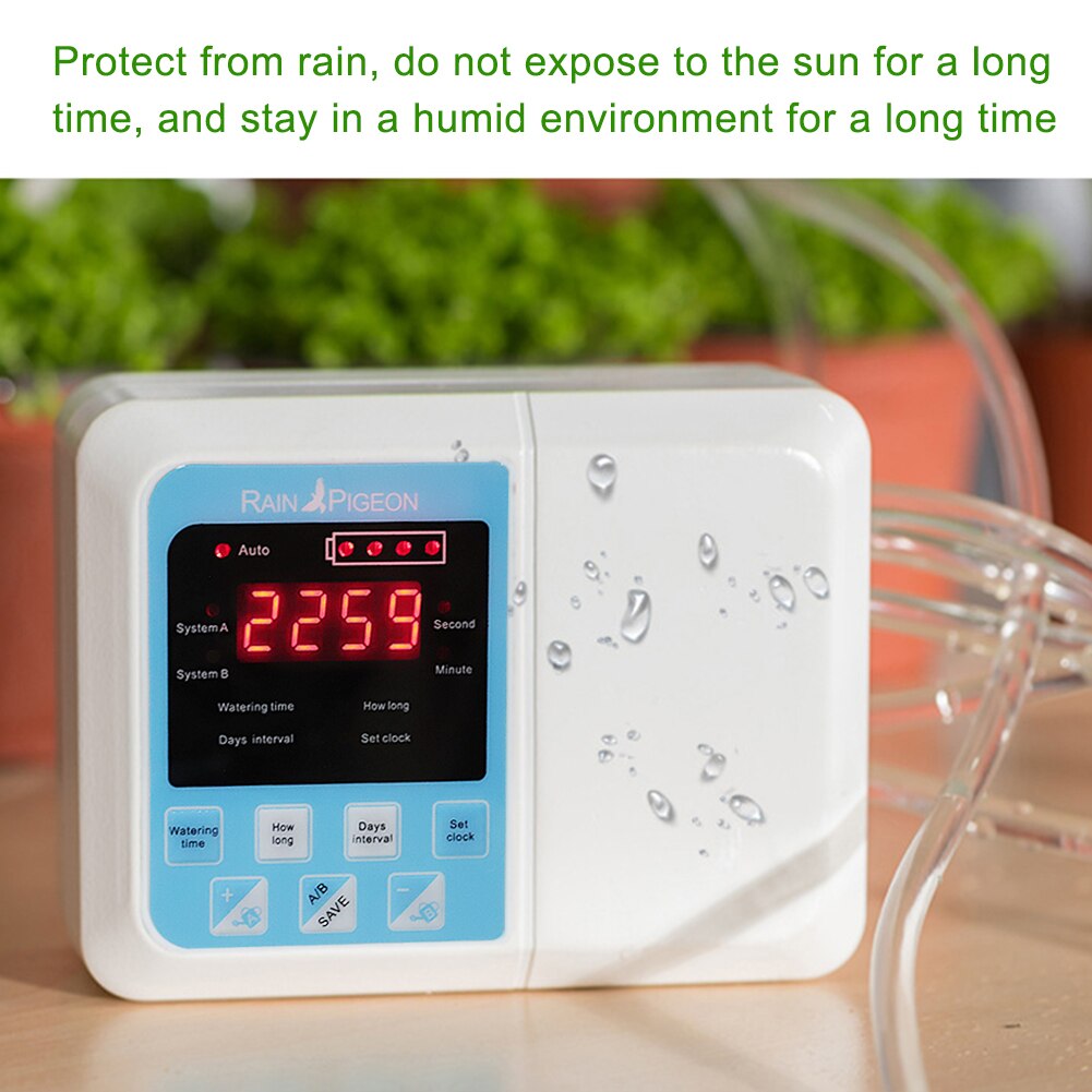Solar Powered Potted Garden Automatic Watering Device 1/2 Pump Intelligent Garden Plant Drip Irrigation Water Pump Timer System