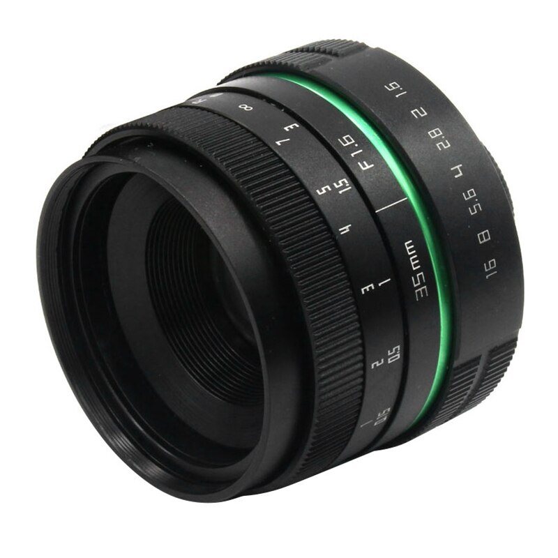 Camera Lens 35Mm F1.6 APS-C Cctv Tv Movie Lens + C-NEX Adapter Ring Voor Sony Micro-Slr Camera