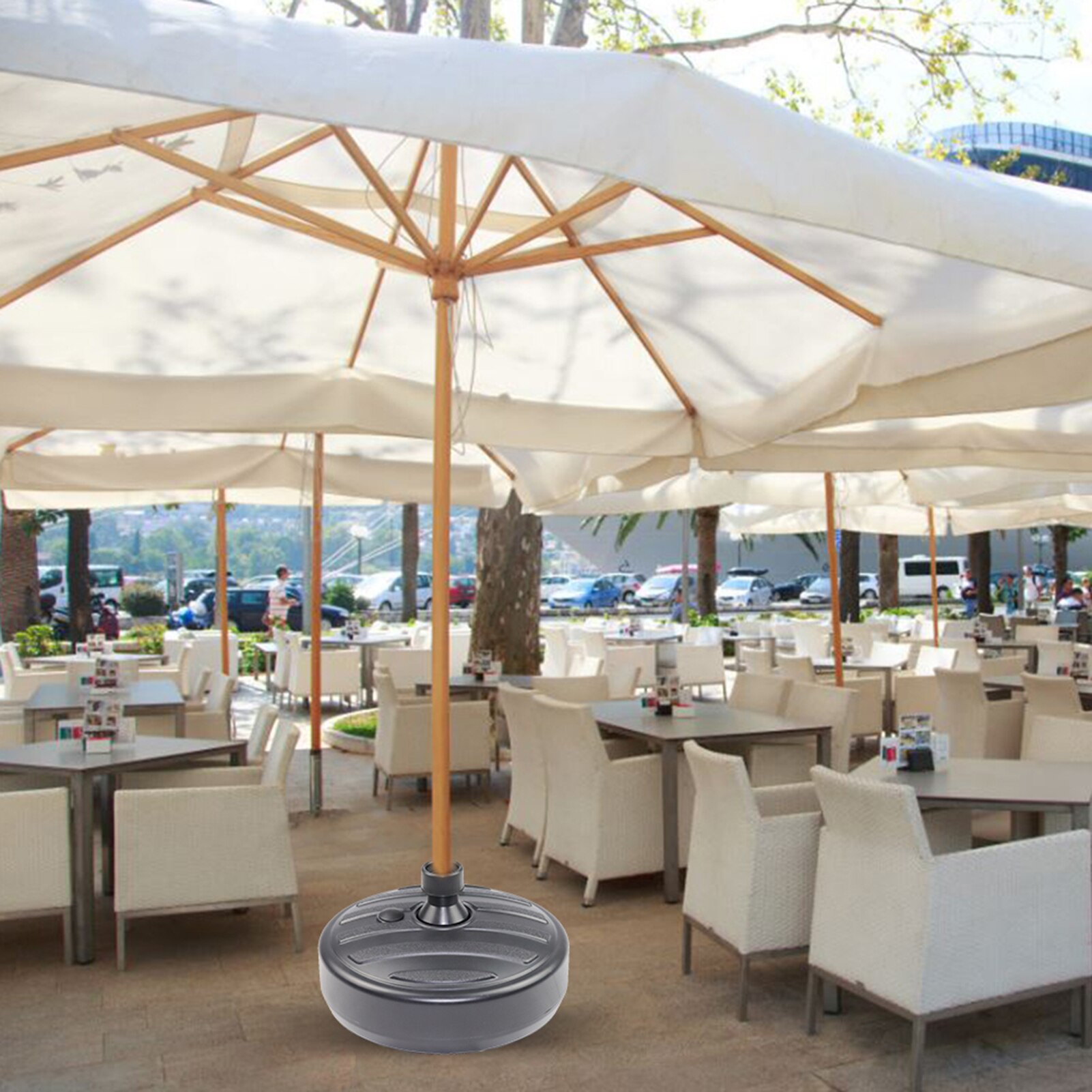 38*38*14cm Patio Umbrella Sunshade Parasol Outdoor Umbrella Base Patio Umbrella Base Outdoor Banana Parasol Umbrell