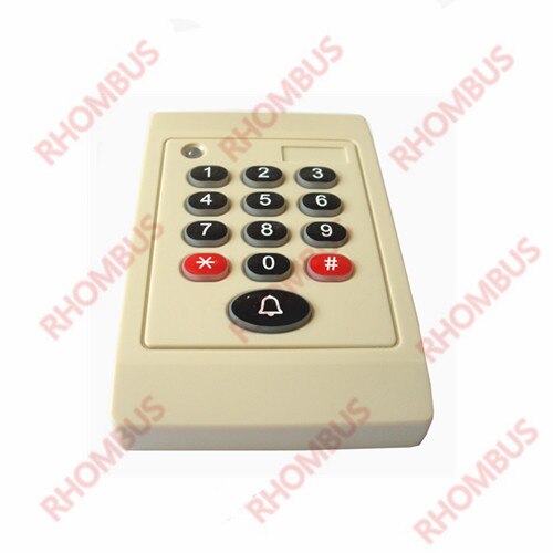 Weatherproof EM ProximitYy keypad 125KHz WG26/34 RFID Access Control Card Reader