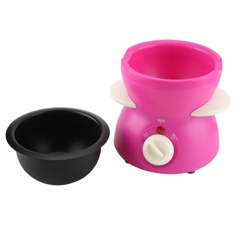 Electric Chocolate Fondue Melting Dip Pot, Candy Warmer, Chocolatier - Includes Spatula, 10 Skewers & 10 Forks - Red(EU Plug)