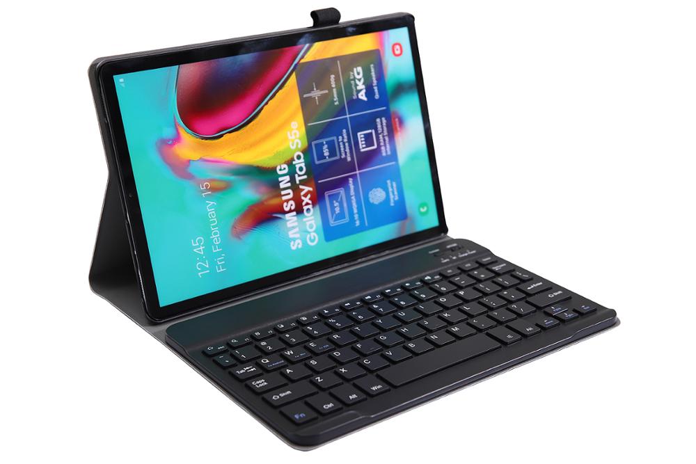 Caso de teclado bluetooth para samsung galaxy tab s6 lite 10.4 "p610 p615 polegada teclado funda capa leve caso suporte fino