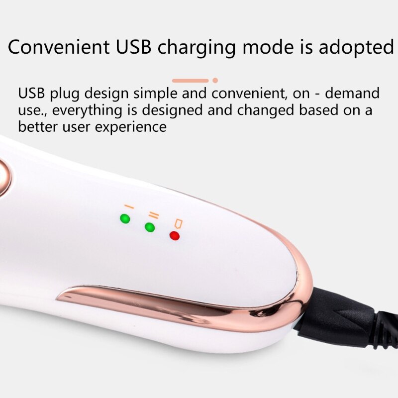 Electric foot callus rechargeable foot file, with 3 grinding heads waterproof