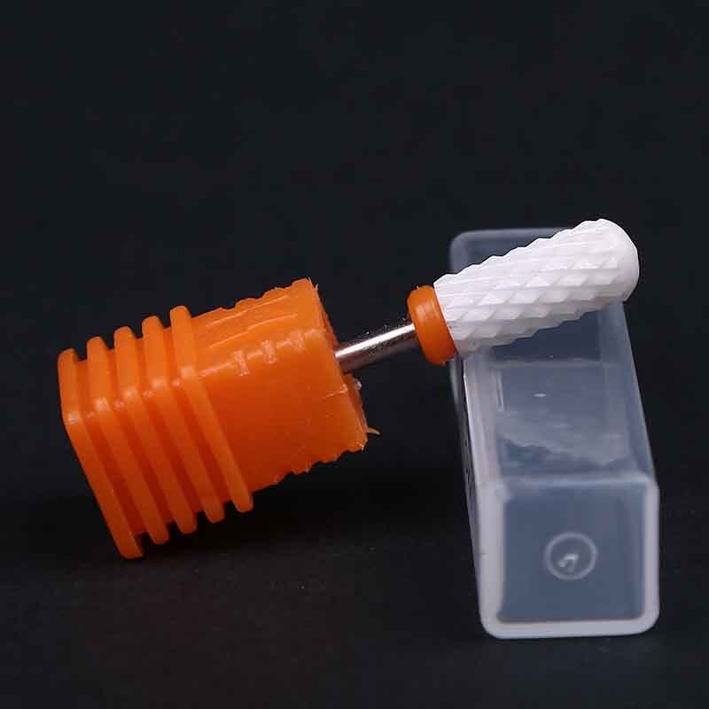 1 x (herramienta de archivo rotativa de pedicura para brocas de uñas de cerámica, BT001-F S4V5) broca de taladro de uñas de cerámica V02: XXC