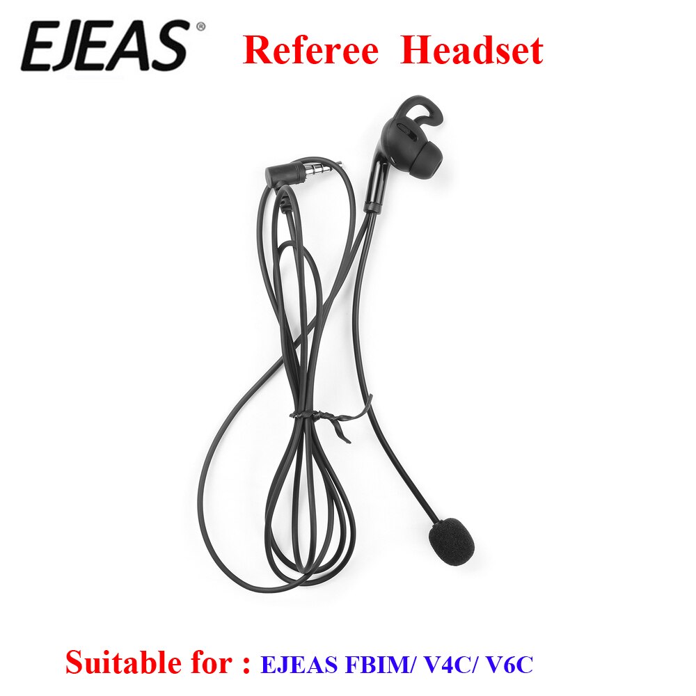 EJEAS Écouteurs intra-auriculaires de type C pour arbitre de football V6C/V4C Plus interphone (oreille gauche
