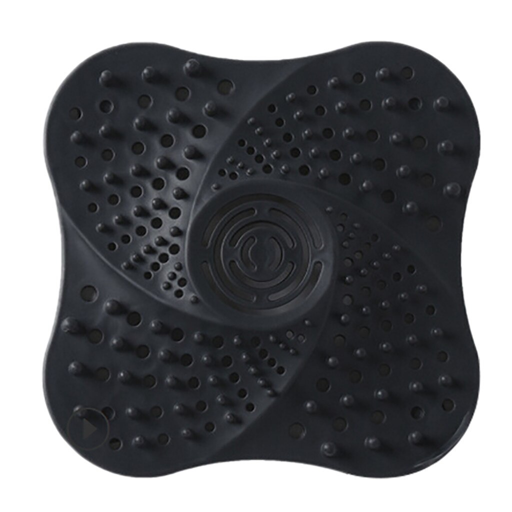 Filtro De Ducha Desechable Para El Baño Tapón De Desagüe Para El Suelo, Antibloqueo Haar Catcher Douche Filter: Black