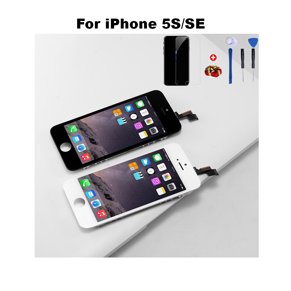 Qualità AAA + + + Display LCD Per iphone 6 s lcd Touch Screen digitizer Per iPhone6 dello schermo di 5S 6SPlus 7 7Plus No Dead Pixel + regali