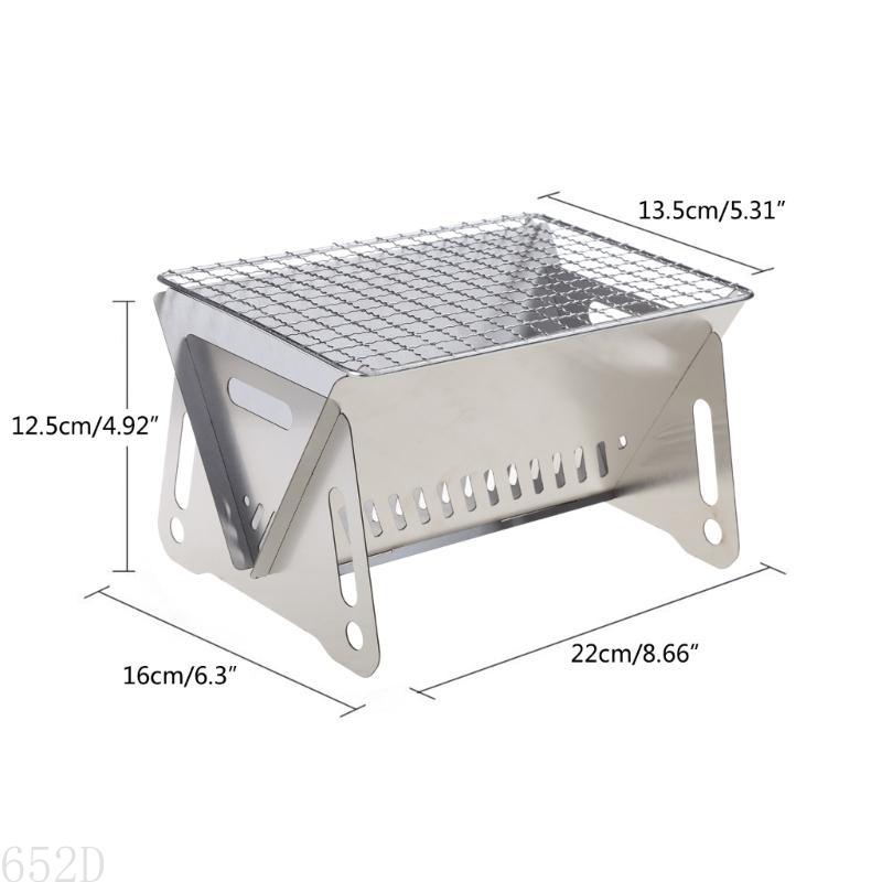 Ap29 kullgrill grill grill grill rustfritt stål sammenleggbar grill campinggrill grill komfyr for matlaging reise