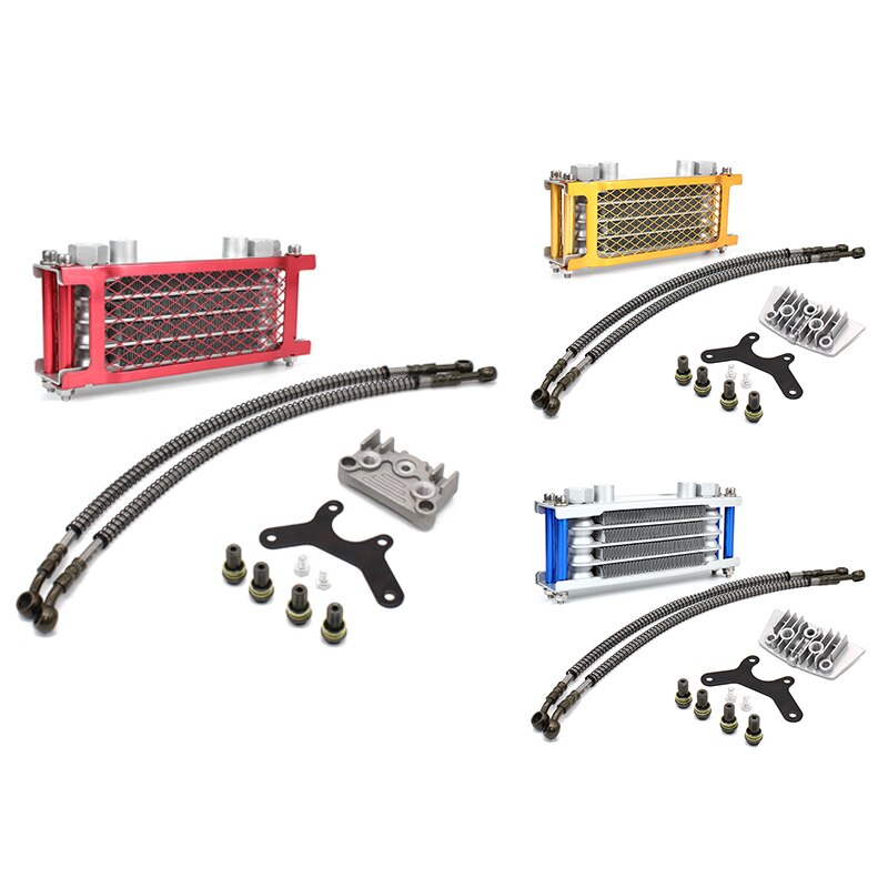 Radiateur d'huile moteur moto pour Loncin Zongshen Lifan Shineray Yinxiang Kayo Bosuer Xmoto 50CC 70CC 90CC 110CC