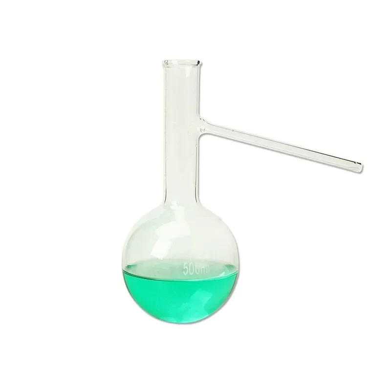 1 szt. 150/250/500ml szklana kolba robić destylacji z okrągłym dnem i bocznym ramieniem kolba laboratoryjna robić destylacji