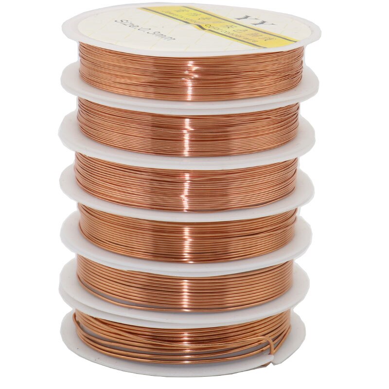 0.25/0.3/0.4/0.5/0.6/0.7/0.8/1Mm Koper Harde Draad Twist draad Vorm Koperdraad Kronkelende Armband Oorbel Accessoires Materiaal