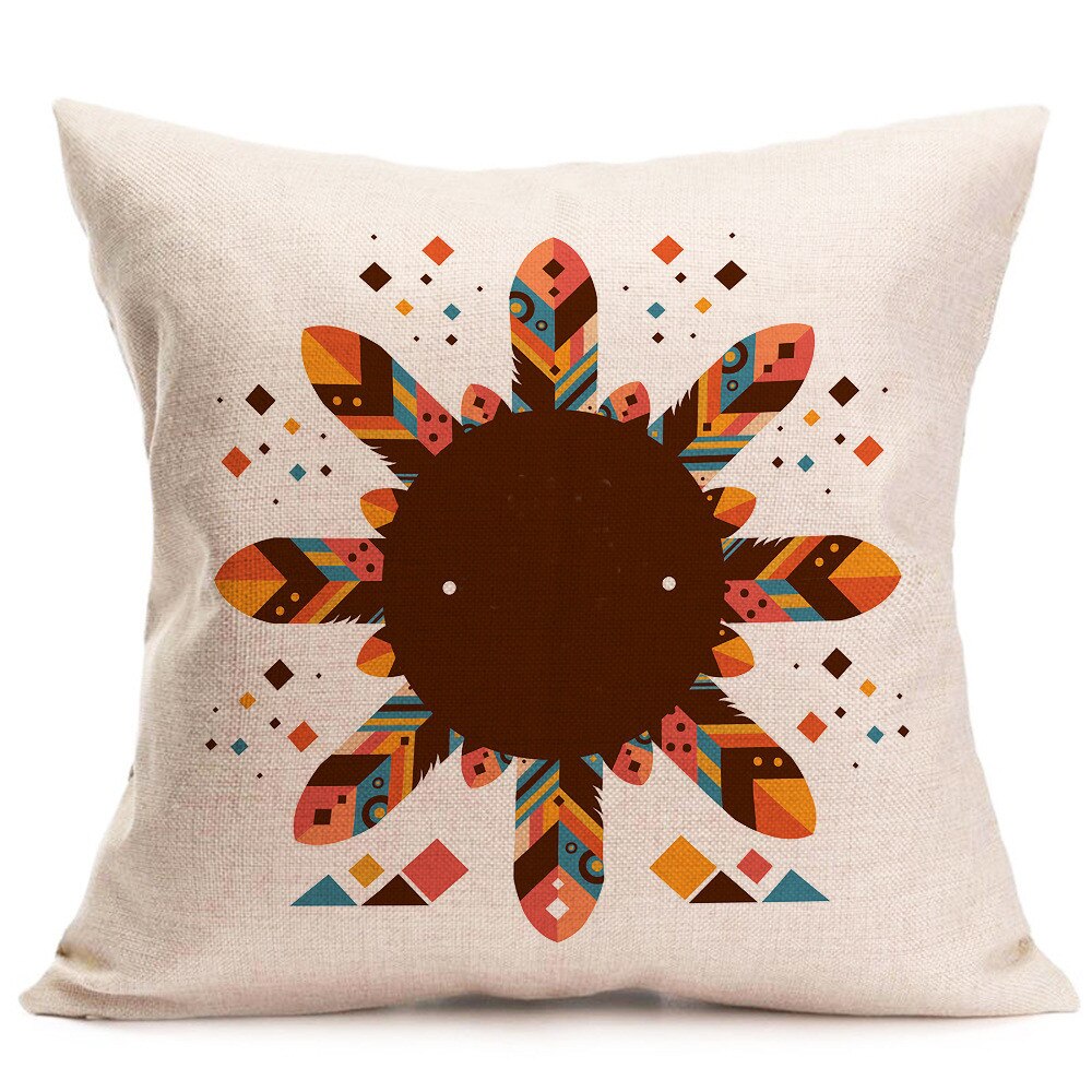 Taie d'oreiller imprimée de pour la maison oreillers décoratifs pour canapé housse de coussin confortable Kissen Cojines Decorativos Para Sofá