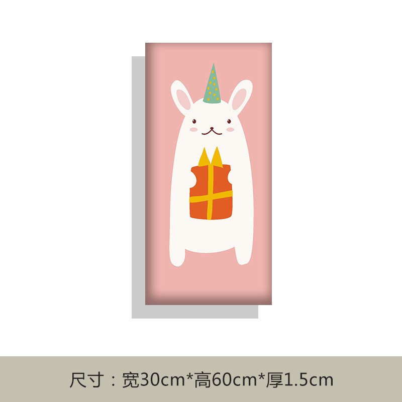 dessin animé enfants Anticollision sac souple autocollant mural auto-adhésif Tatami mur bébé décoration 3D toile de fond mur: Kitten Gift 2 Width 30   Height 60   Thickness 1 5