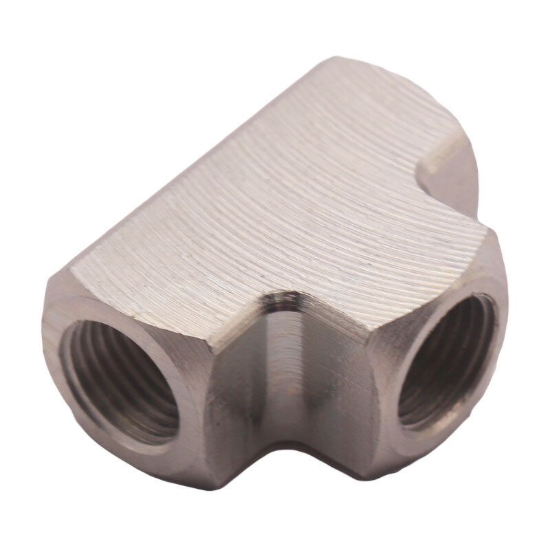 Universal NPT 1/8" Female 3 Way Tee Pipe Mild Steel Fittings Adaptor