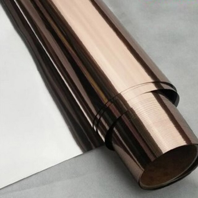 Rollo de vidrio de construcción sombreado para ventanas solar lámina térmica aislante 30cm x 200cm: Brown